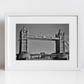Tower Bridge London Black And White Photography Print
