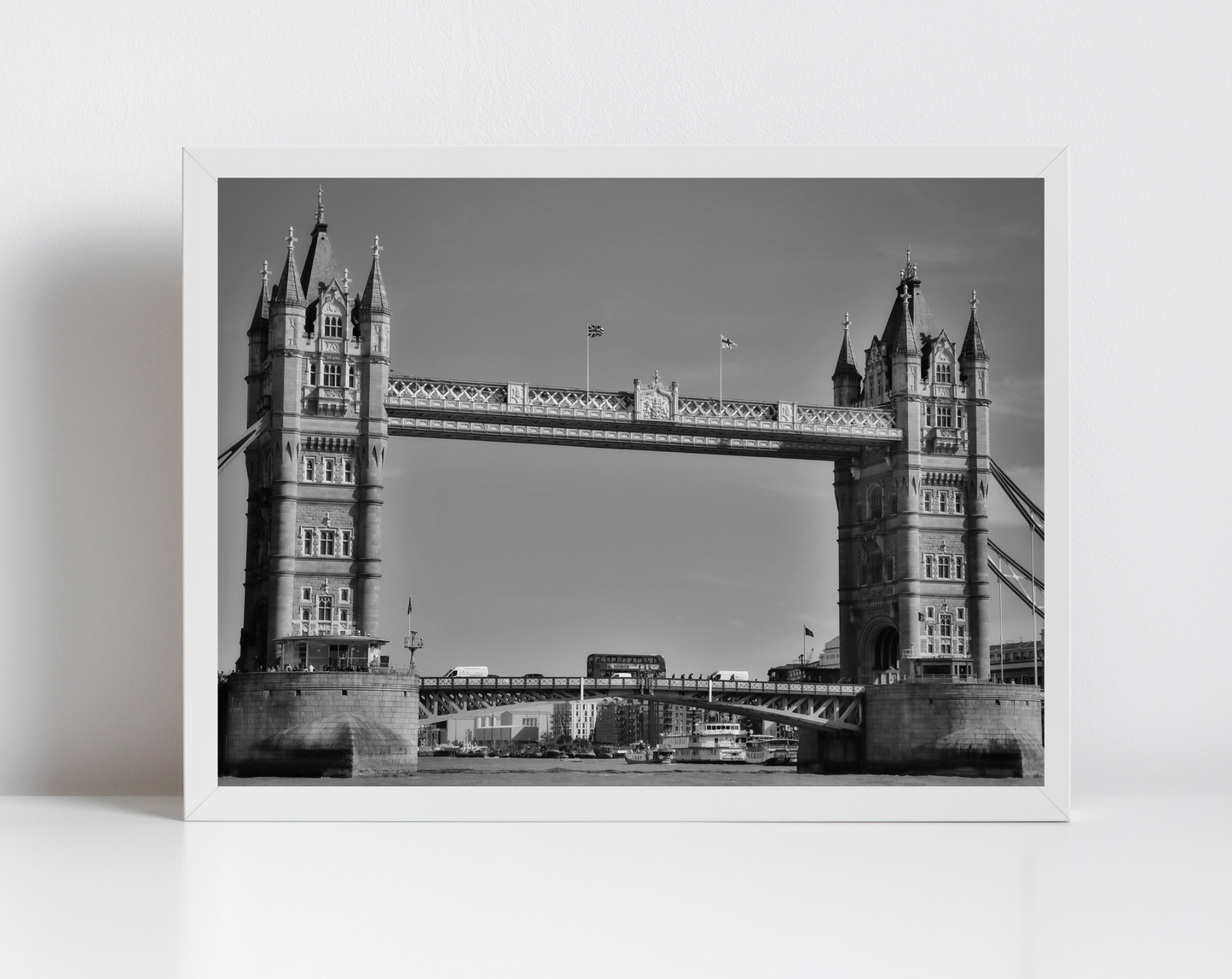 Tower Bridge London Black And White Photography Print