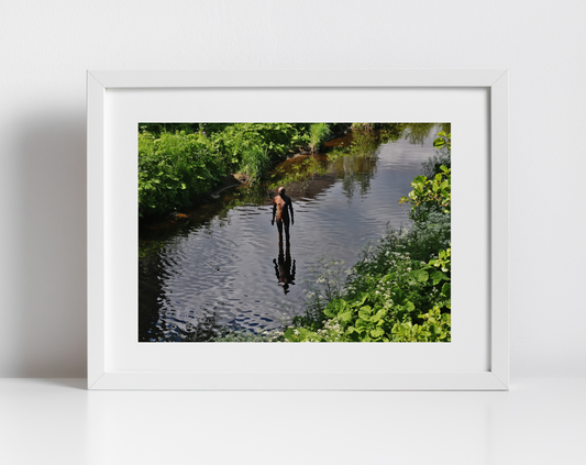 Antony Gormley Water Of Leith Edinburgh Photography Print