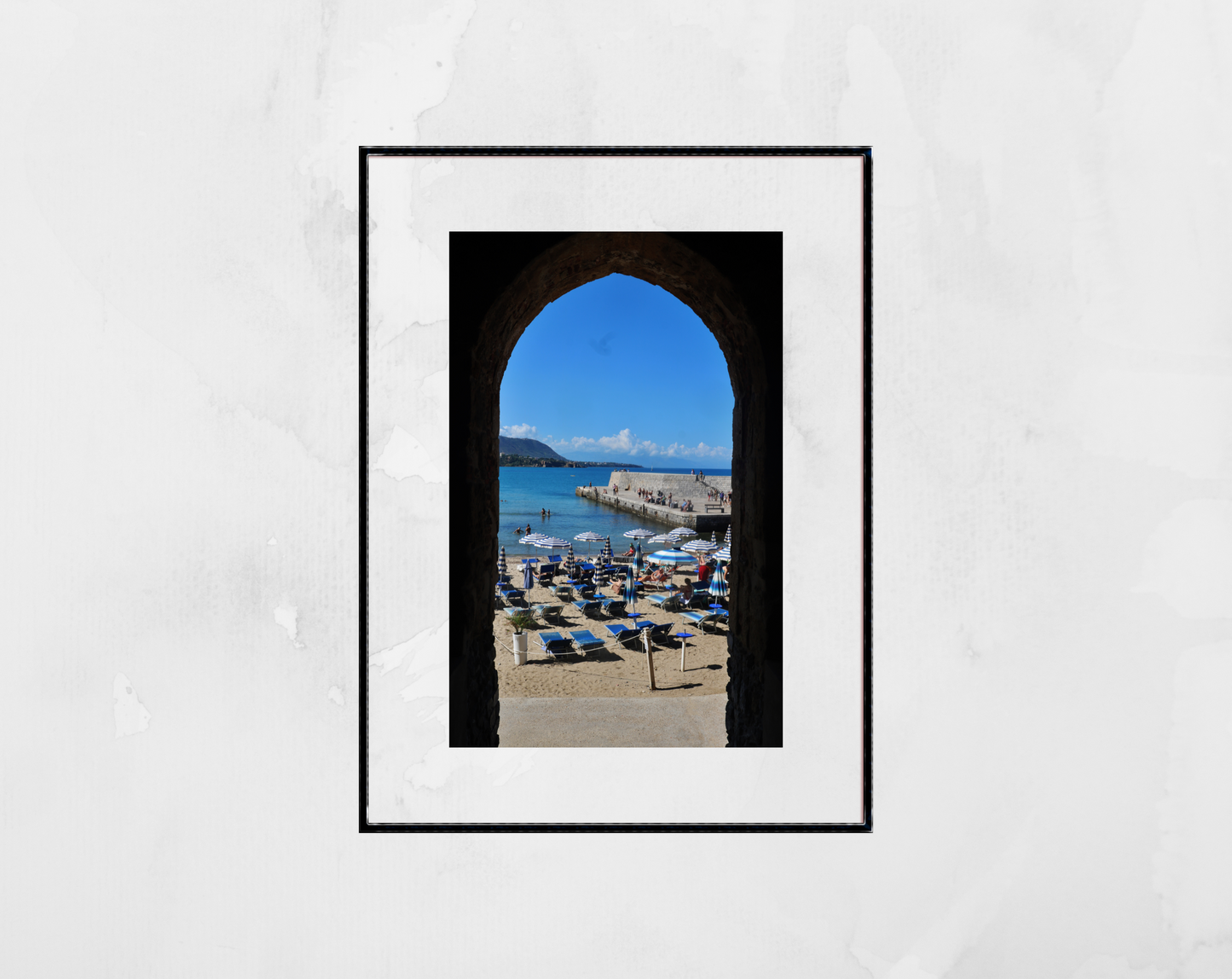 Italian Beach Photography Cefalù Sicily Print