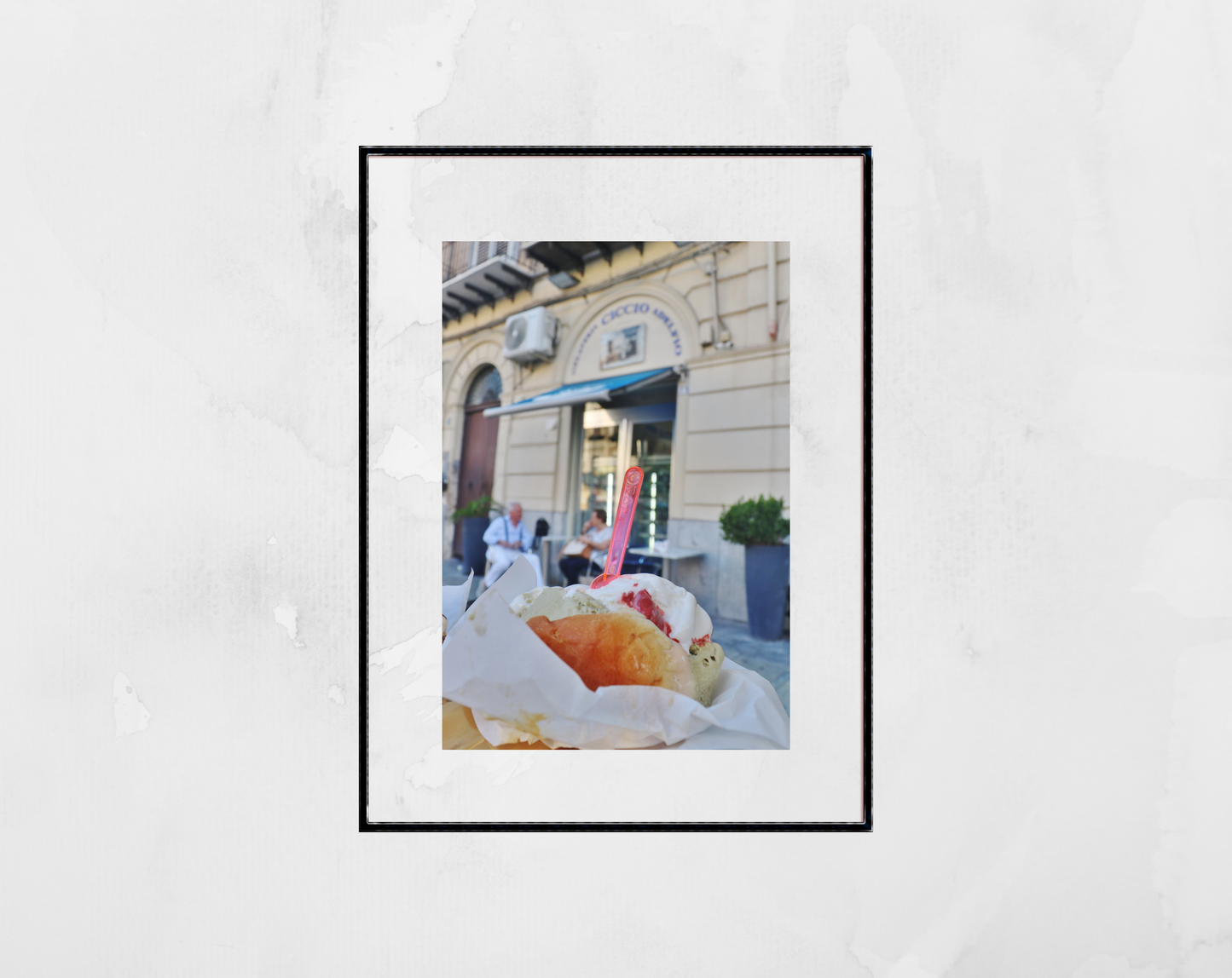 Brioche con Gelato Sicily Photography Print