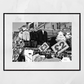 Deptford Market London Street Black And White Photography Print
