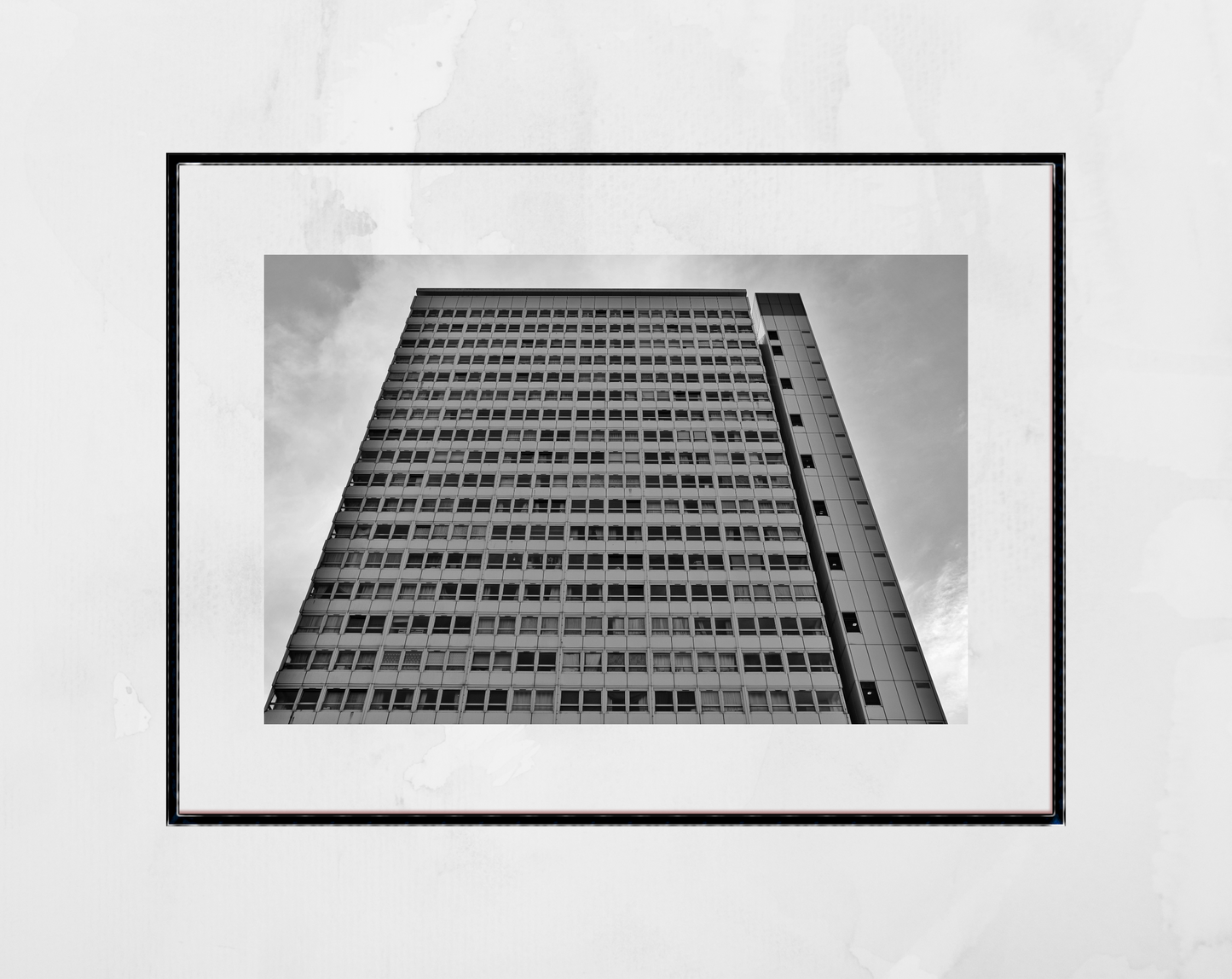 Brutalist Wall Art Pepys Estate London Black And White Photography Print