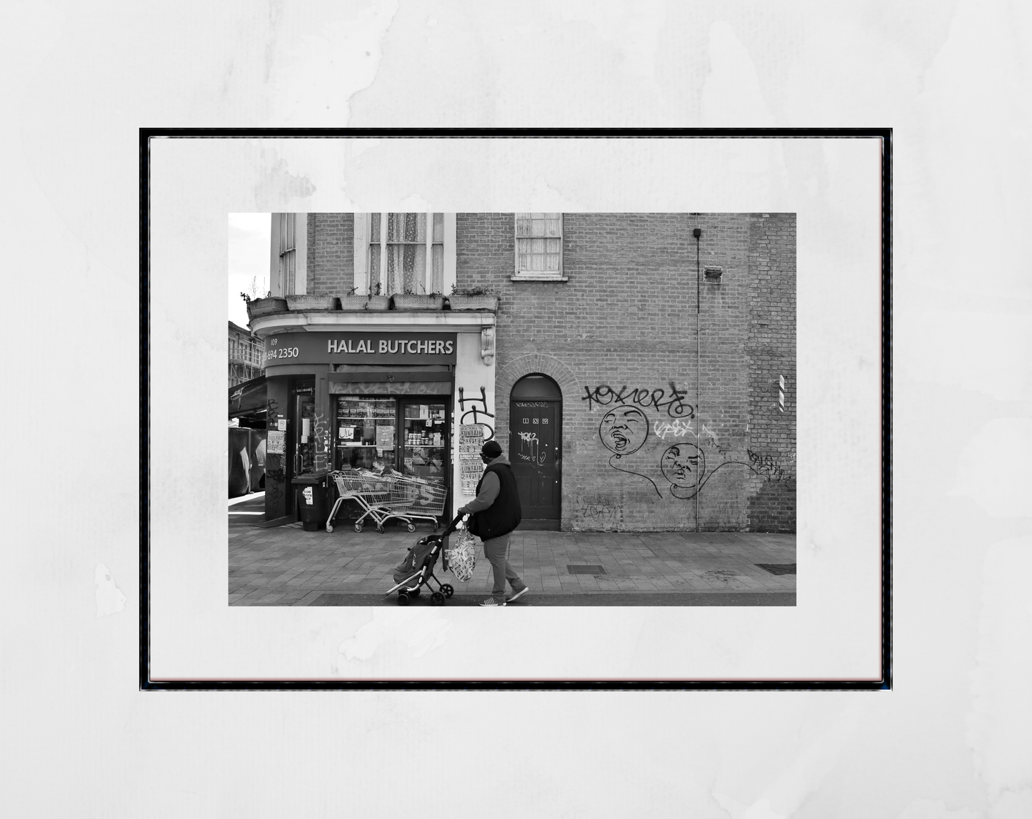 Deptford London Street Black And White Photography Print