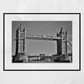 Tower Bridge London Black And White Photography Print