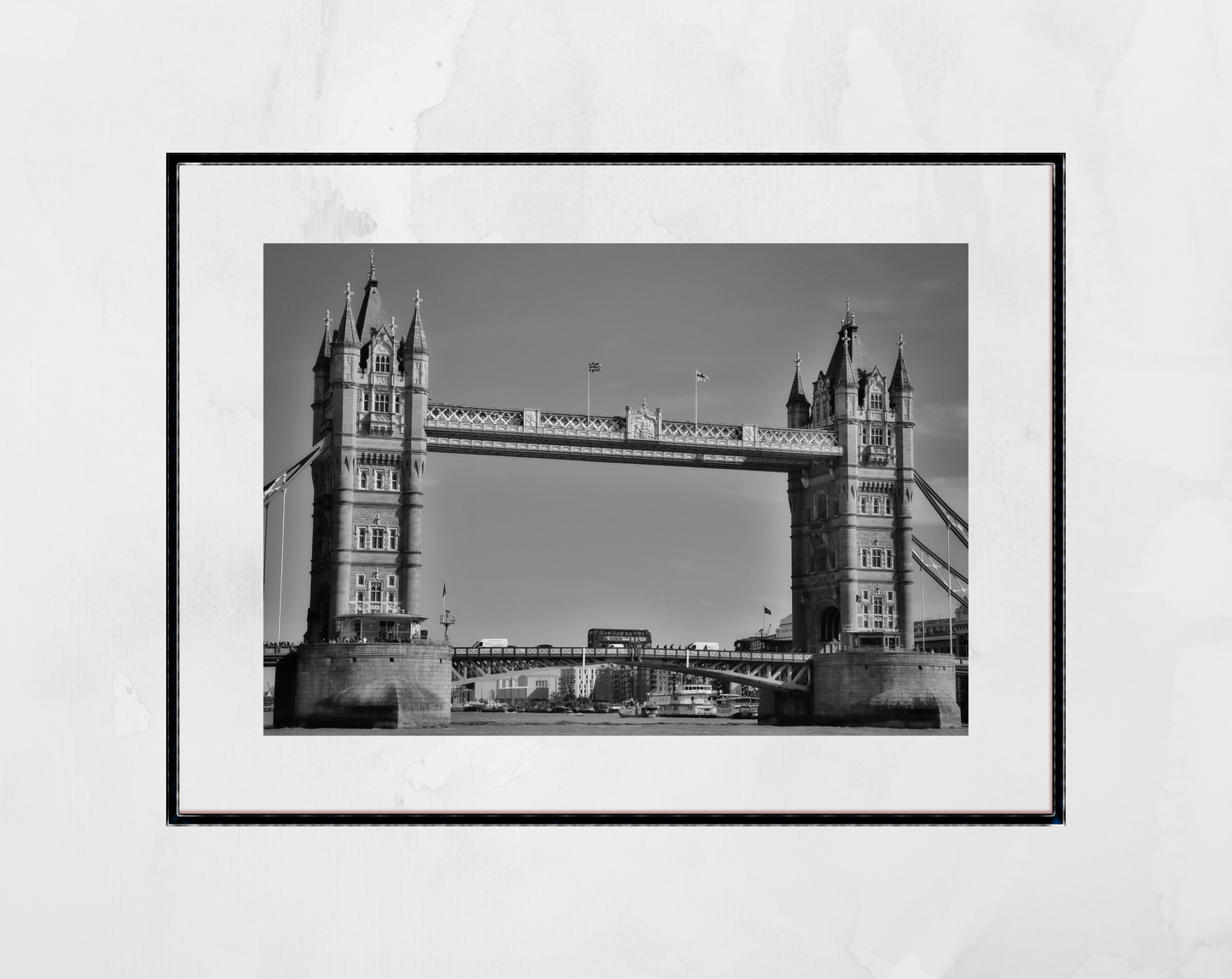 Tower Bridge London Black And White Photography Print