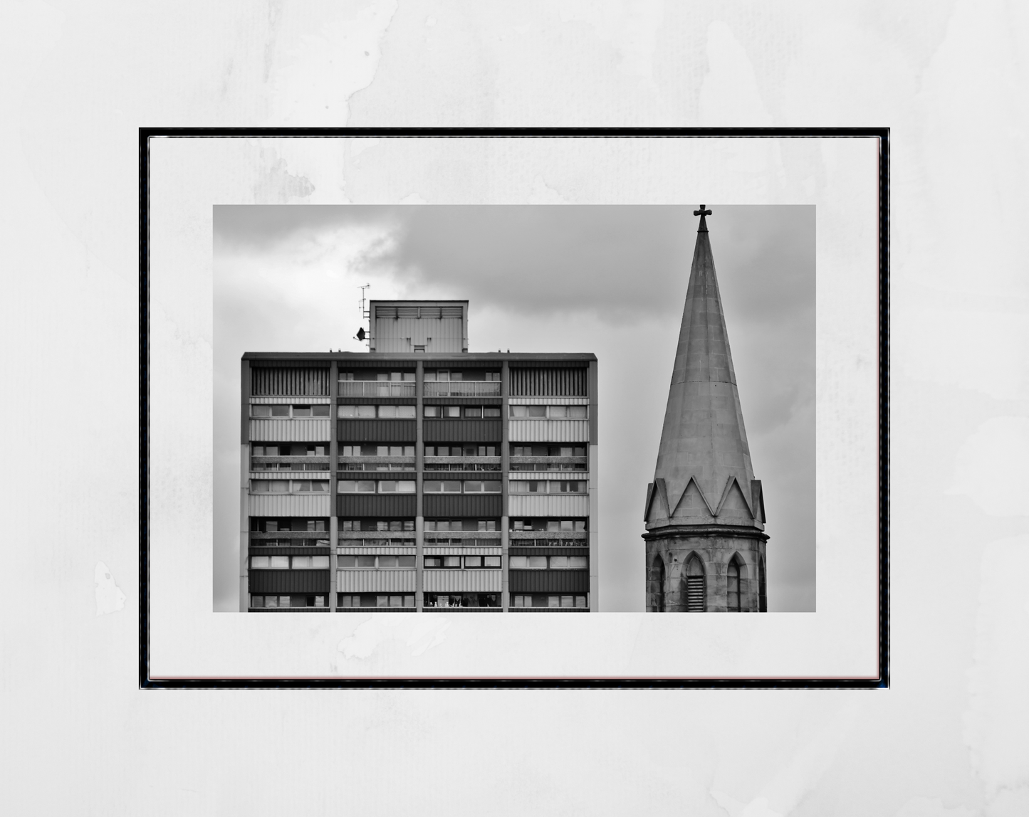 Leith Edinburgh Black And White Photography Brutalist Print