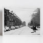 Glasgow Pollokshields Snow Black And White Photography Print