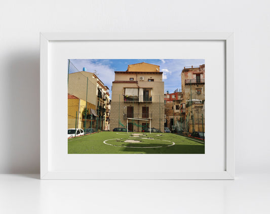 Palermo Sicily Street Photography Print Football Wall Art