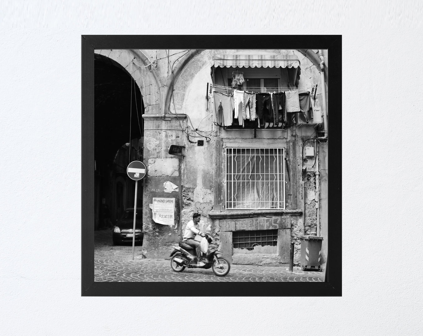 Naples Street Photography Square Print