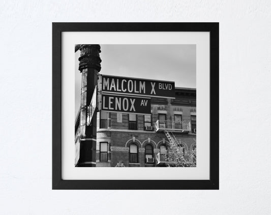 Harlem Print Malcolm X Boulevard Poster