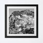 Capri Square Black And White Photography Print