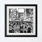 Shibuya Crossing Tokyo Black And White Photography Square Print