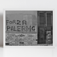 Forza Palermo F.C. Black And White Photography Print