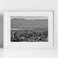 Palermo Sicily Skyline Black And White Photography Print