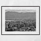 Palermo Sicily Skyline Black And White Photography Print