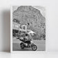 Mount Pellegrino Palermo Black And White Photography Print