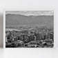 Palermo Sicily Skyline Black And White Photography Print