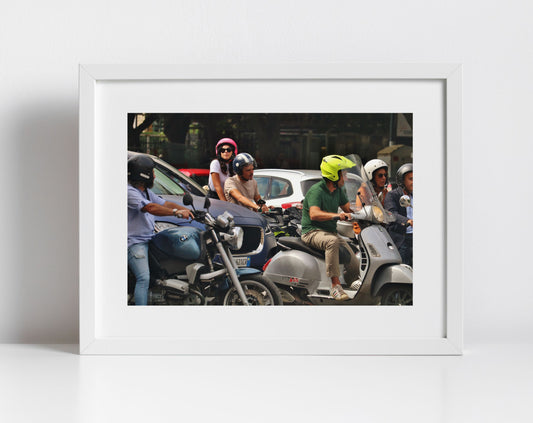 Palermo Sicily Print Street Photography Vespa Poster