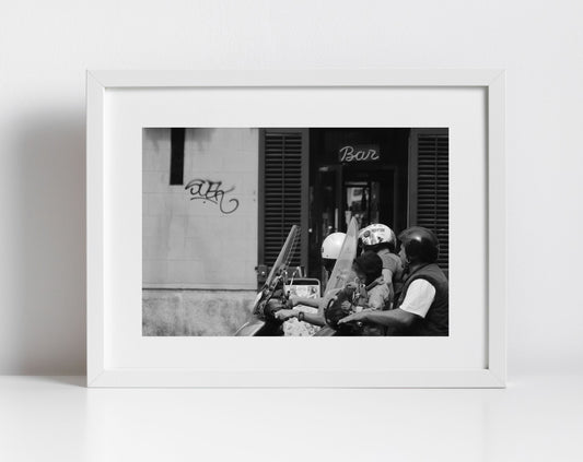 Palermo Sicily Black And White Print Italy Wall Art Street Photography