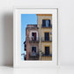 Palermo Sicily Balcony Photography Black And White Art Print Italy Wall Art