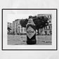 Birra Messina Sicilian Wall Art Palermo Sicily Black And White Print