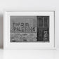 Forza Palermo F.C. Black And White Photography Print