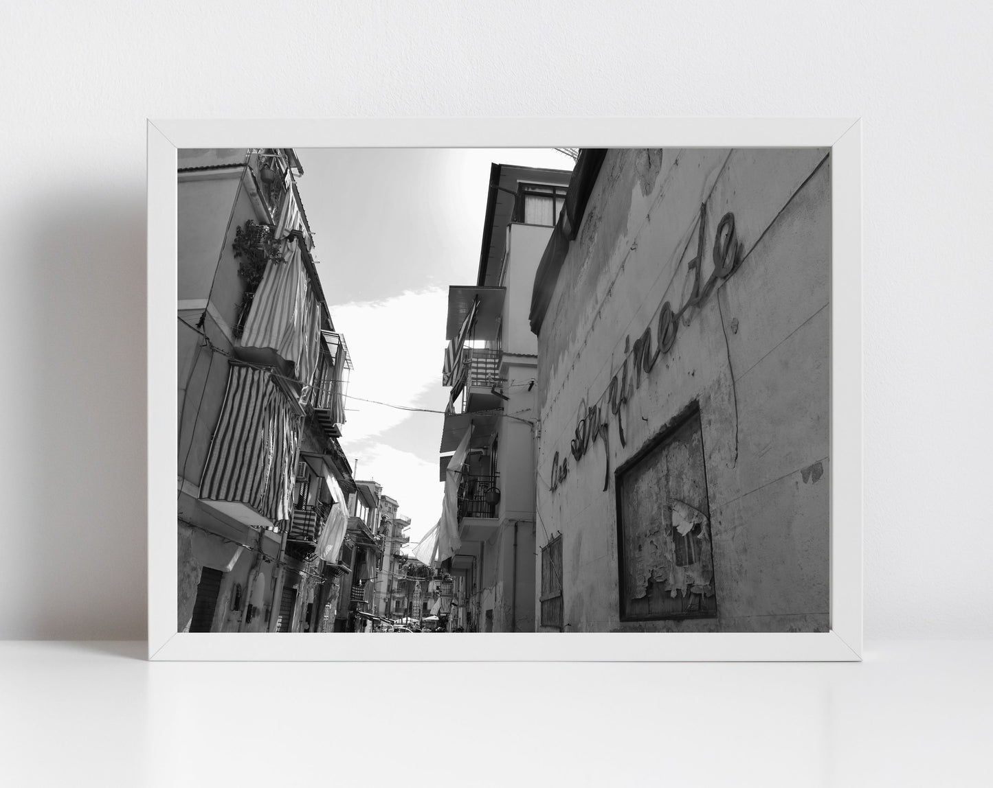 Borgo Vecchio Palermo Sicily Black And White Print Street Photography