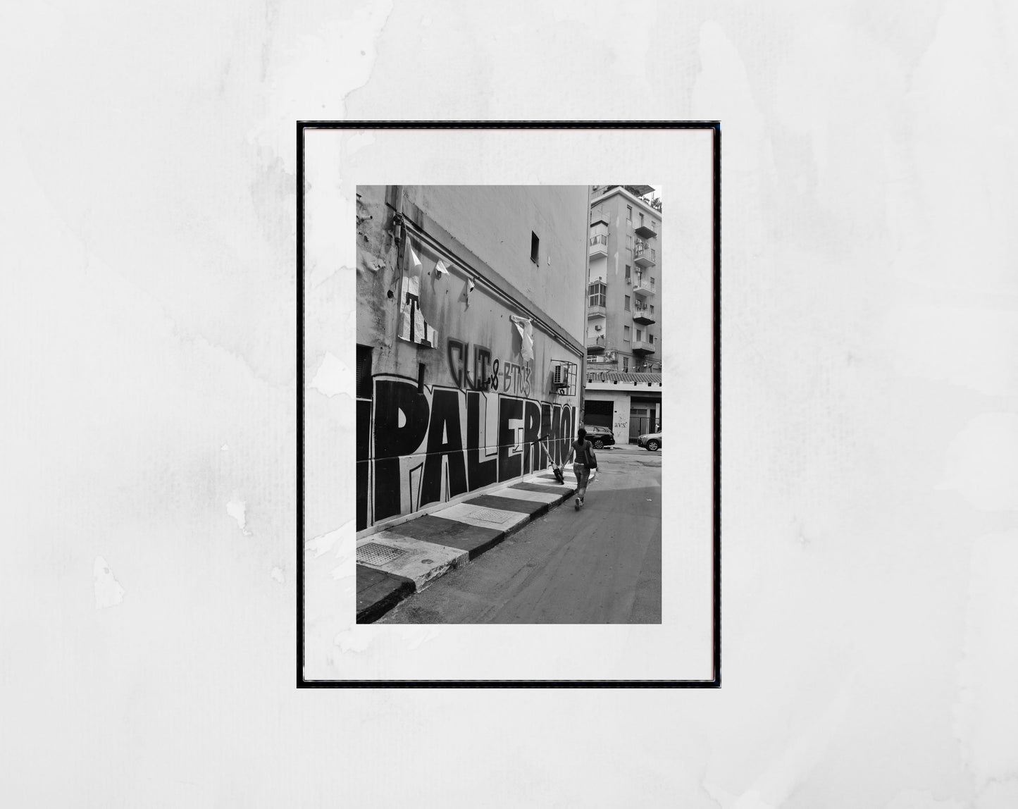 Palermo F.C. Black And White Print Football Wall Art Street Photography