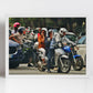 Palermo Sicily Street Photography Print Boys On Vespa Poster