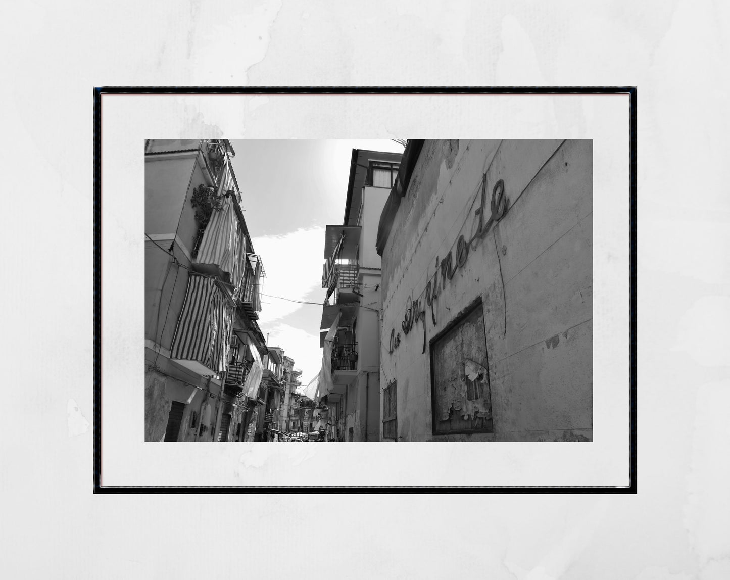 Borgo Vecchio Palermo Sicily Black And White Print Street Photography