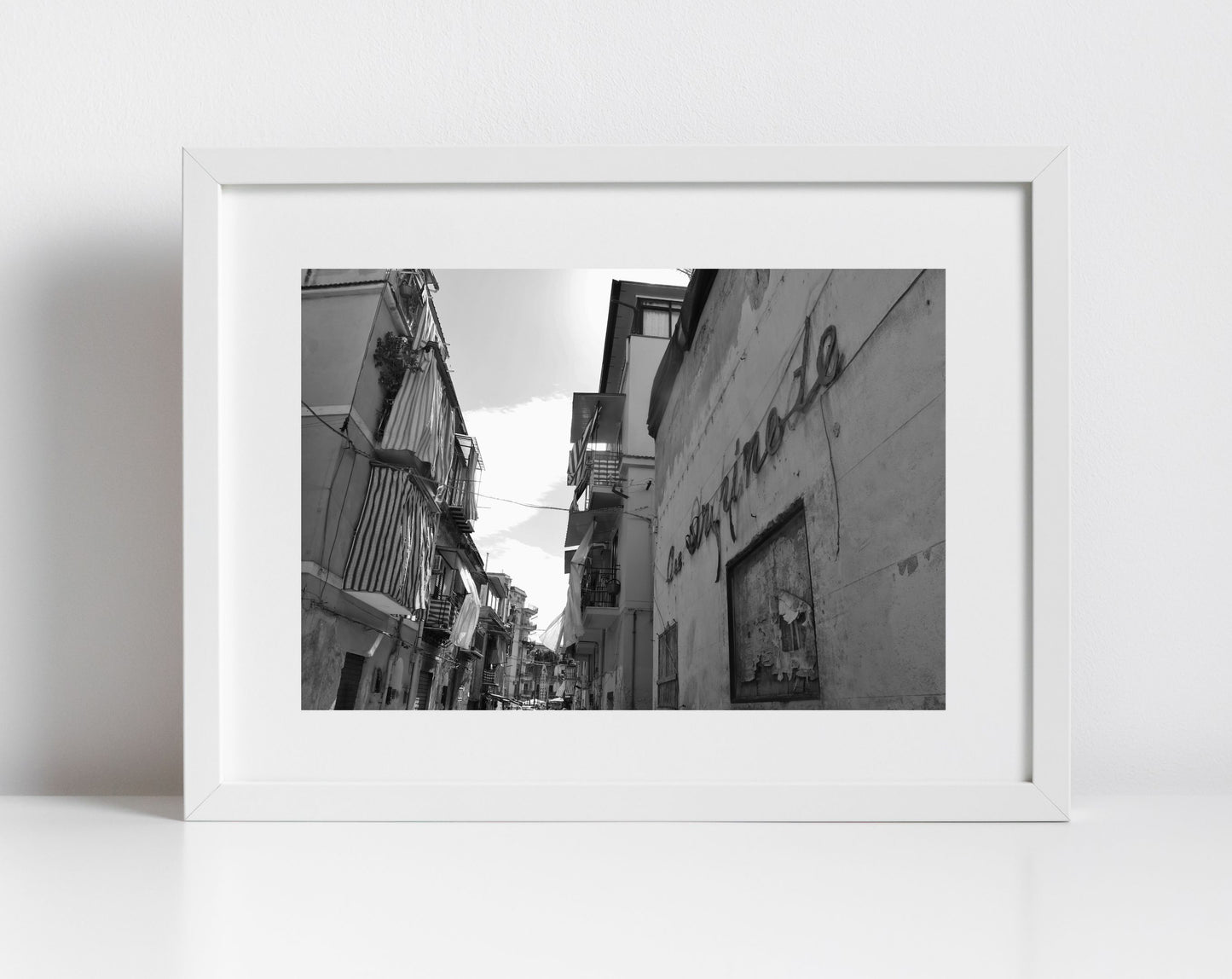 Borgo Vecchio Palermo Sicily Black And White Print Street Photography