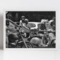 Palermo Sicily Black And White Print Street Photography Vespa Poster