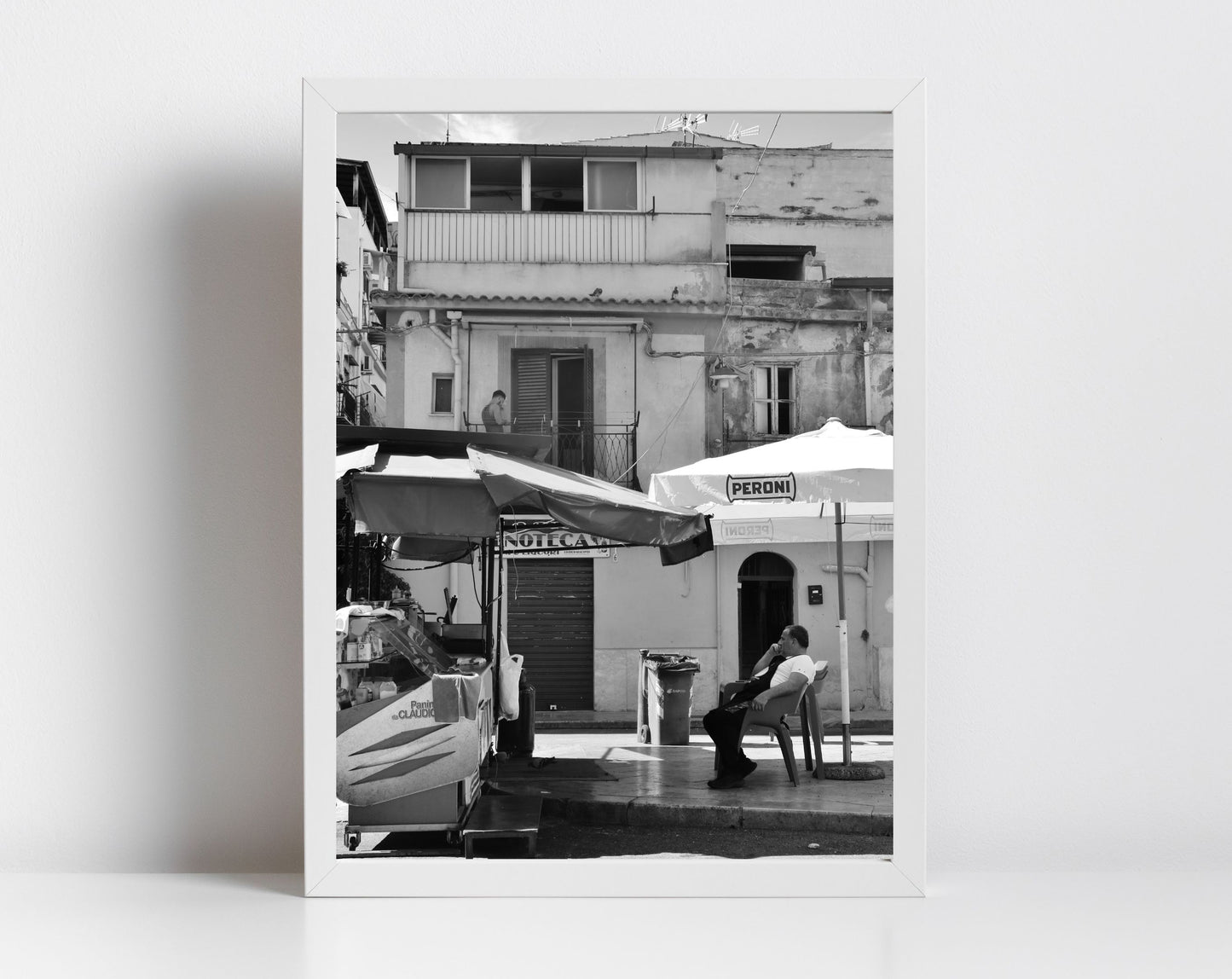 Borgo Vecchio Palermo Sicily Art Black And White Print Street Photography