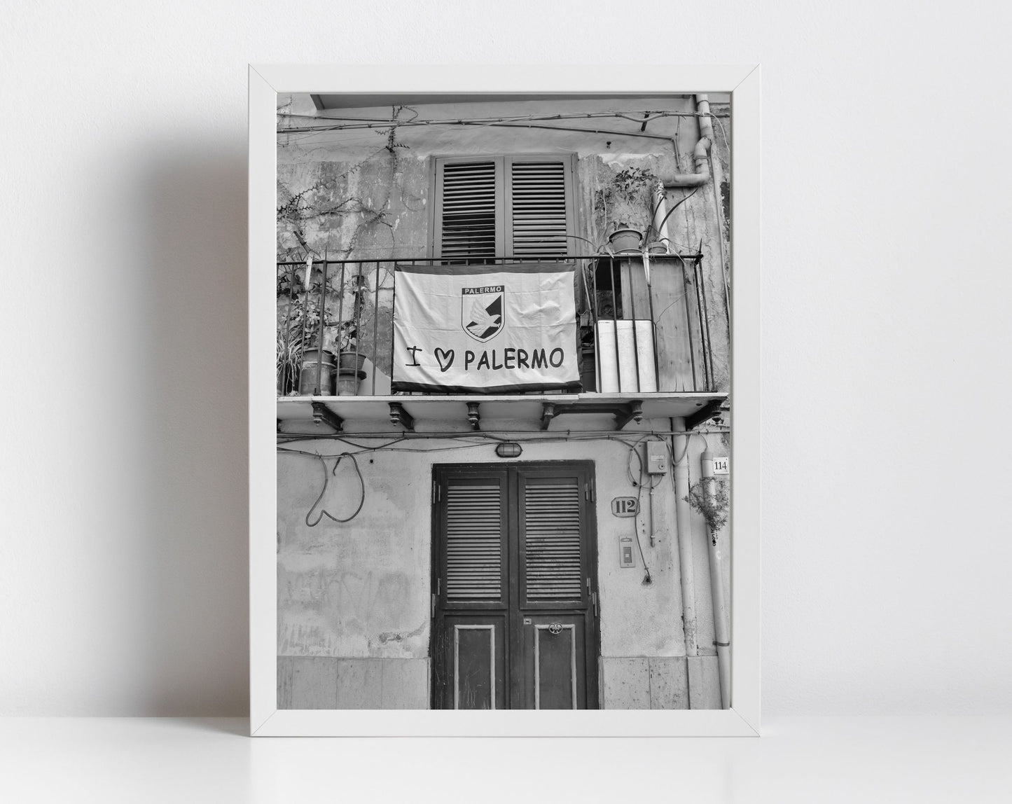 Palermo F.C. Black And White Print Football Wall Art