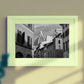 Florence Via Panzani Italy Black And White Photography Art Print