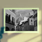 Florence Via Panzani Italy Black And White Photography Art Print