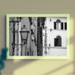 Florence Italy Pizzeria Black And White Photography Art Print