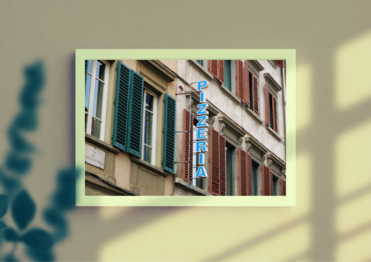 Florence Pizzeria Italy Photography Art Print