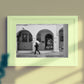Bologna Street Black And White Photography Via Del Pratello Art Print