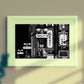 Tokyo Shibuya Black And White Photography Art Print