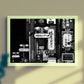 Tokyo Shibuya Black And White Photography Art Print