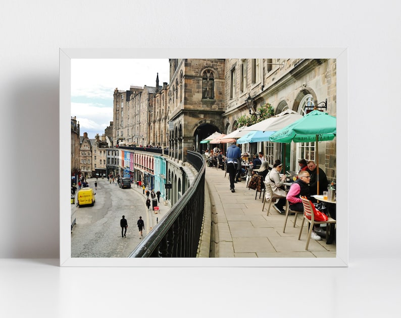 Victoria Terrace Edinburgh Photography Print