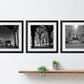 Glasgow Black And White Photography Prints Gallery Wall Set Of Three