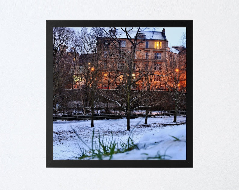 Glasgow West End Tenements Photography Print