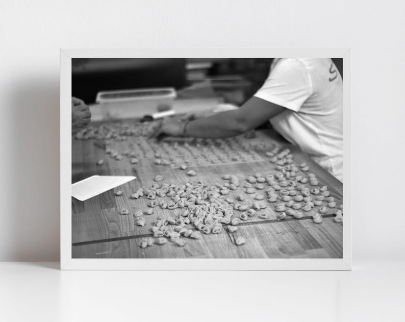 Bologna Italy Black And White Photography Tortellini Print