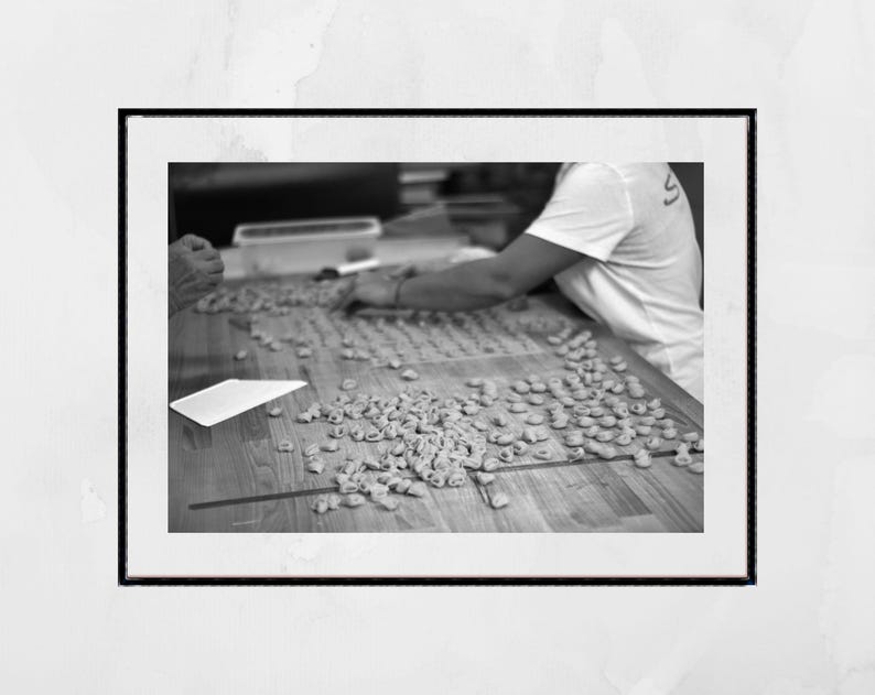Bologna Italy Black And White Photography Tortellini Print