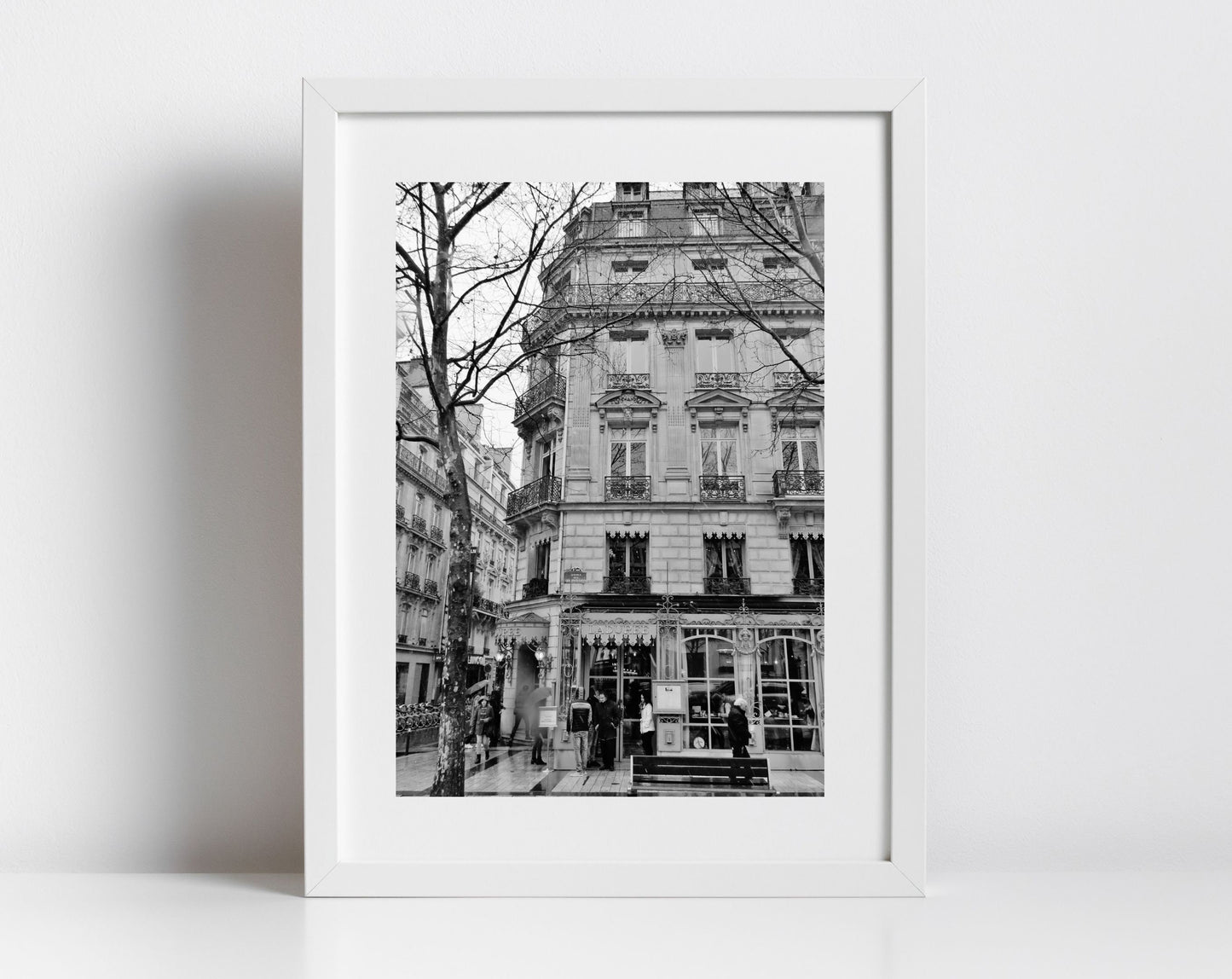 Laduree Paris Print Black And White Photography