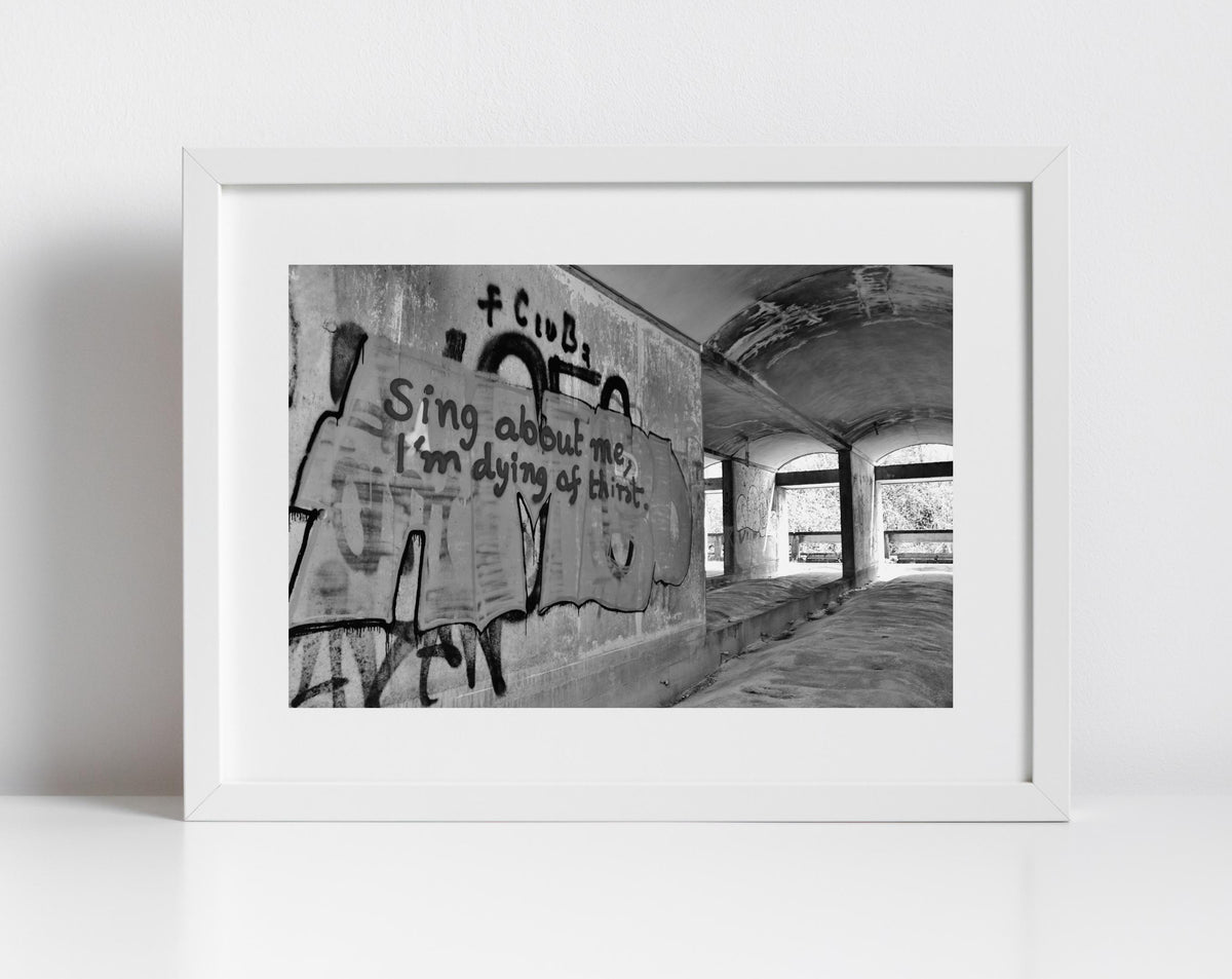 Kendrick Lamar Art Graffiti Black And White Photography Print