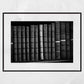 Bookshelf Black And White Print Library Wall Art Trinity College Dublin Photography